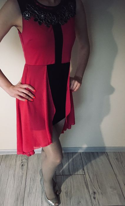 Sukienka fuksja balowa wesele