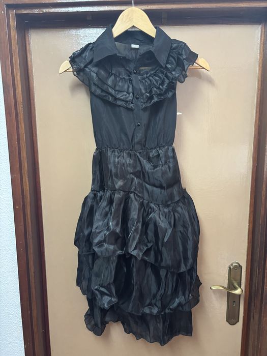 Disfarce Wednesday Addams menina 6-7 anos (120 cm)