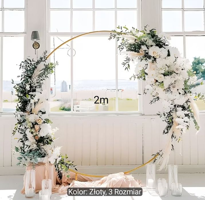 Stelaż do ścianki koło/ kwadrat/ łuki balonowe 200 cm