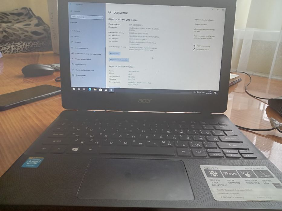 нетбук acer aspire e 11