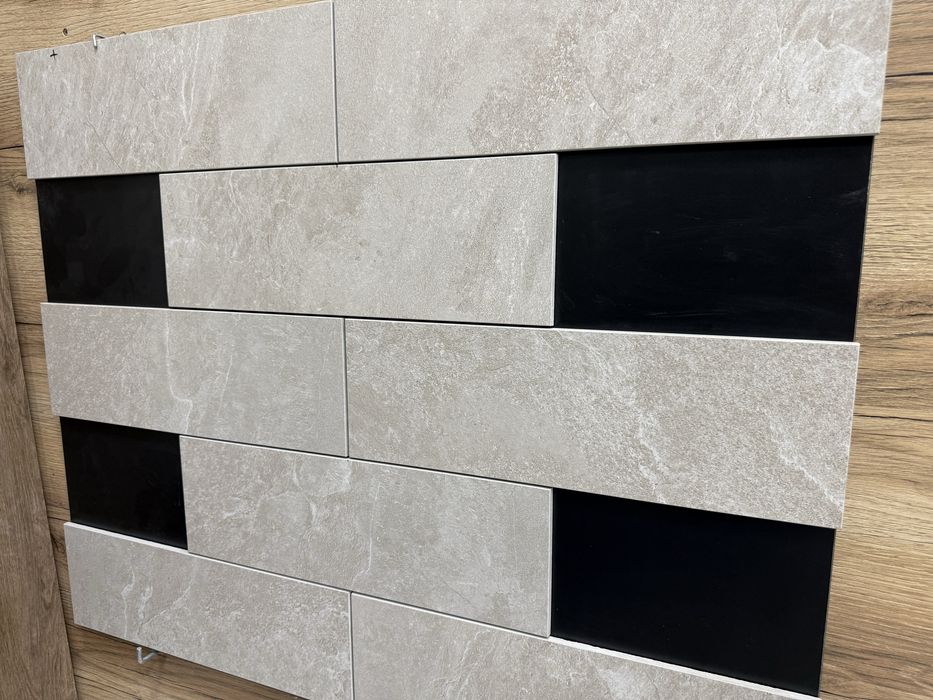 Плитка на грубку та фасад Line Beige   45,1x14,6