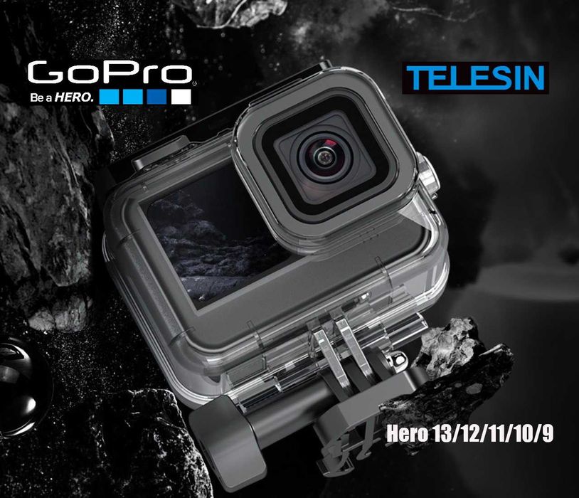 Захисний кейс Telesin для GoPro 13/12/11/10/9 Аквабокс. Чохол. Бокс