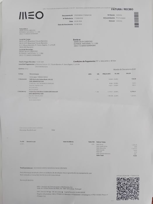 Samsung galaxy S26 ultra com auricular galaxy buds 3 Fe