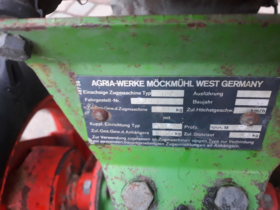 glebogryzarka agria +pług wirnikowy