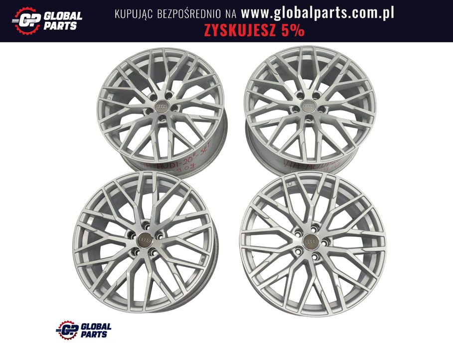 Audi Felgi Aluminiowe Srebrne Komplet VIA, 20" 9J
