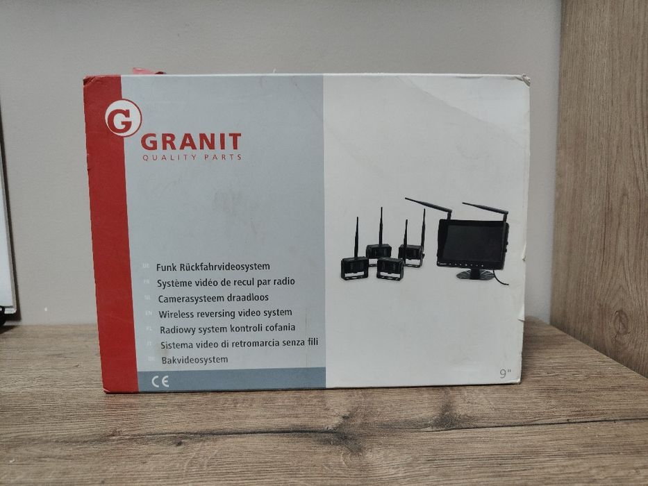 GRANIT 9” – bezprzewodowy system cofania | monitor + 4 kamery | NOWY