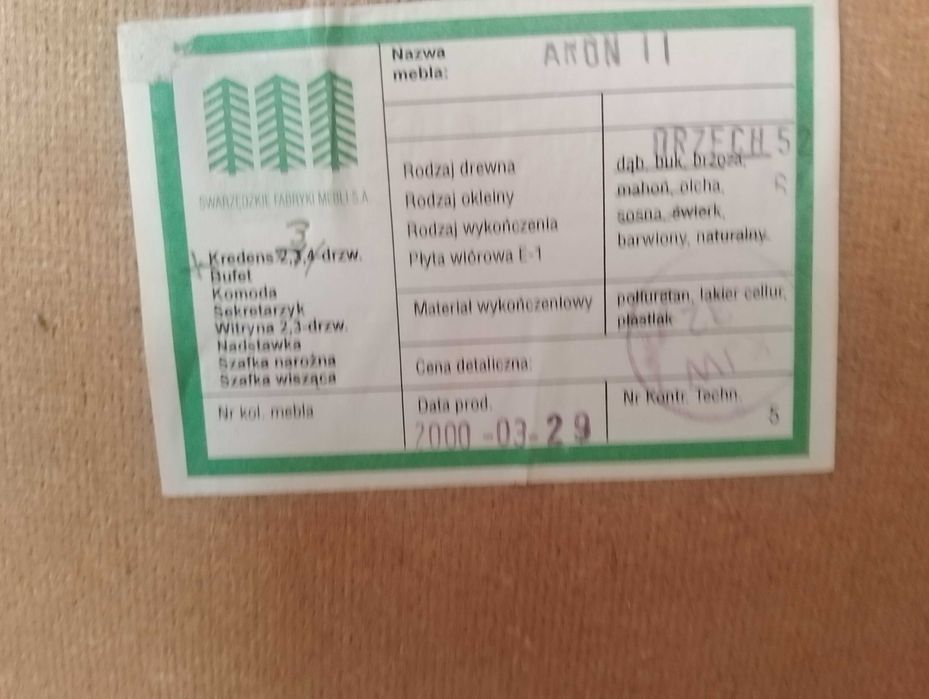 Stylowa komoda -Swarzędzkie Fabryki Mebli.