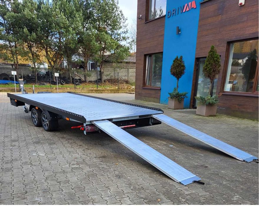 Laweta - przyczepa 5 x 2,1 DMC 3000 kg , najazdy 2,5 aluminiowe ,  100% LED
