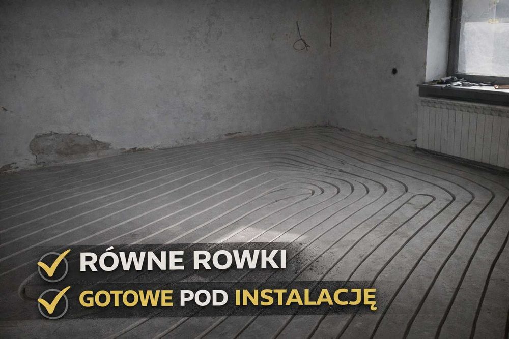 Frezowanie pod ogrzewanie podłogowe