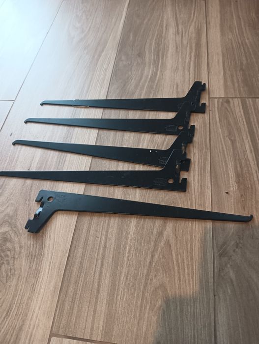 5 Poleias Suportes para prateleiras - Novas*