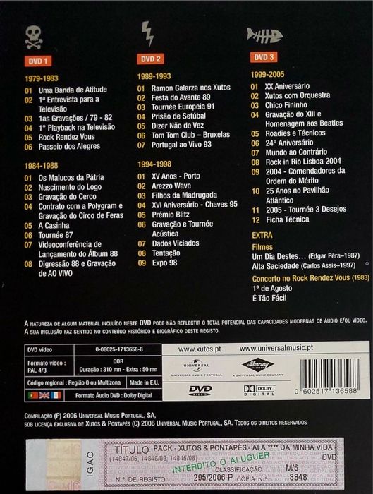 Triplo DVD - Xutos & Pontapés