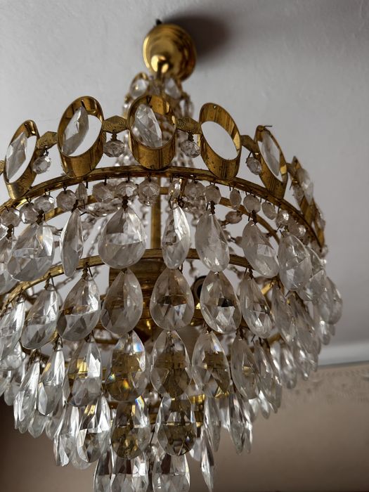 Світильник абажур вінтаж кришталь