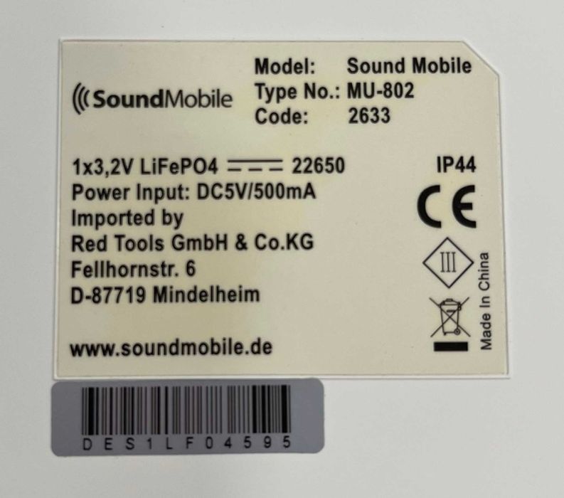 Bluetooth колонка сонячна  SoundMobile 3W  MU-802 LiFePo4 батарея!!!