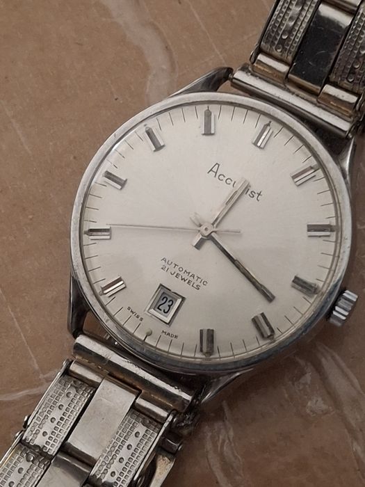 Vintage Suíço Accurist Automatico 21 Jewels para homem 1960/70's  2