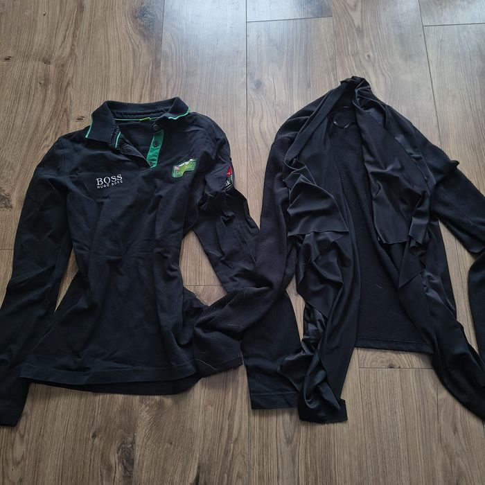 Koszulka Hugo Boss i narzutka zestaw czarna damska