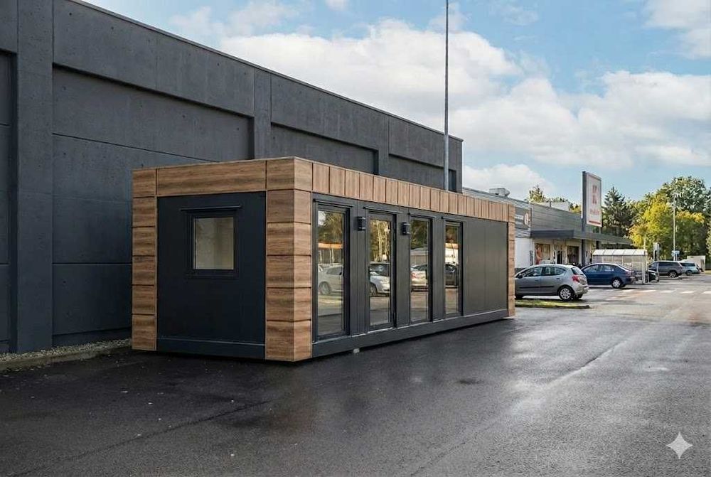 Kontener 9x3 handlowy, socjalny, biurowy, magazynowy – STAGO Wałbrzych