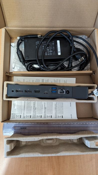 Док-станція Dell Dock WD19 180W black (210-ARJF)