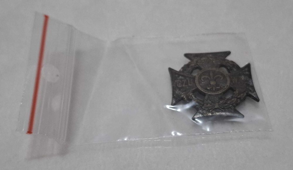 Odznaka CZUWAJ, Krzyż ZHP, 25,5mm (Kolekcje, odznaczenia)
