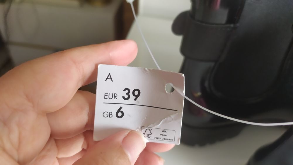 Botas galochas novas tamanho 39