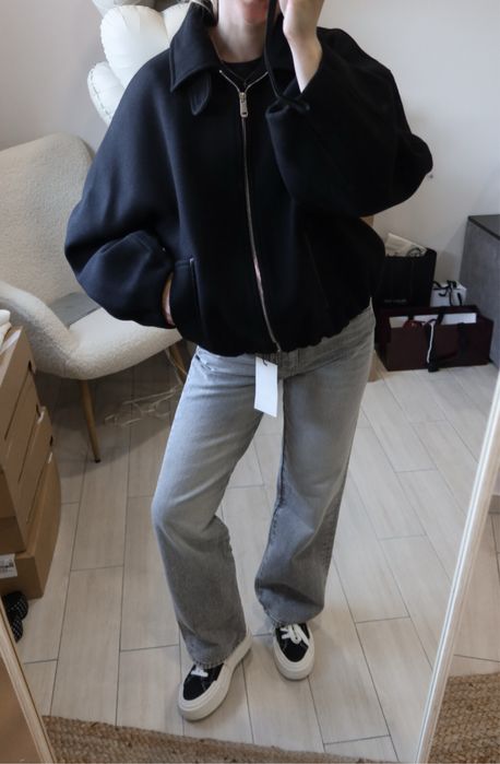 Бомбер вовняний Zara, XS, M