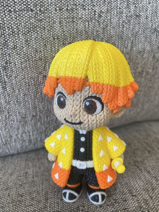 Zenitsu impresso em 3D