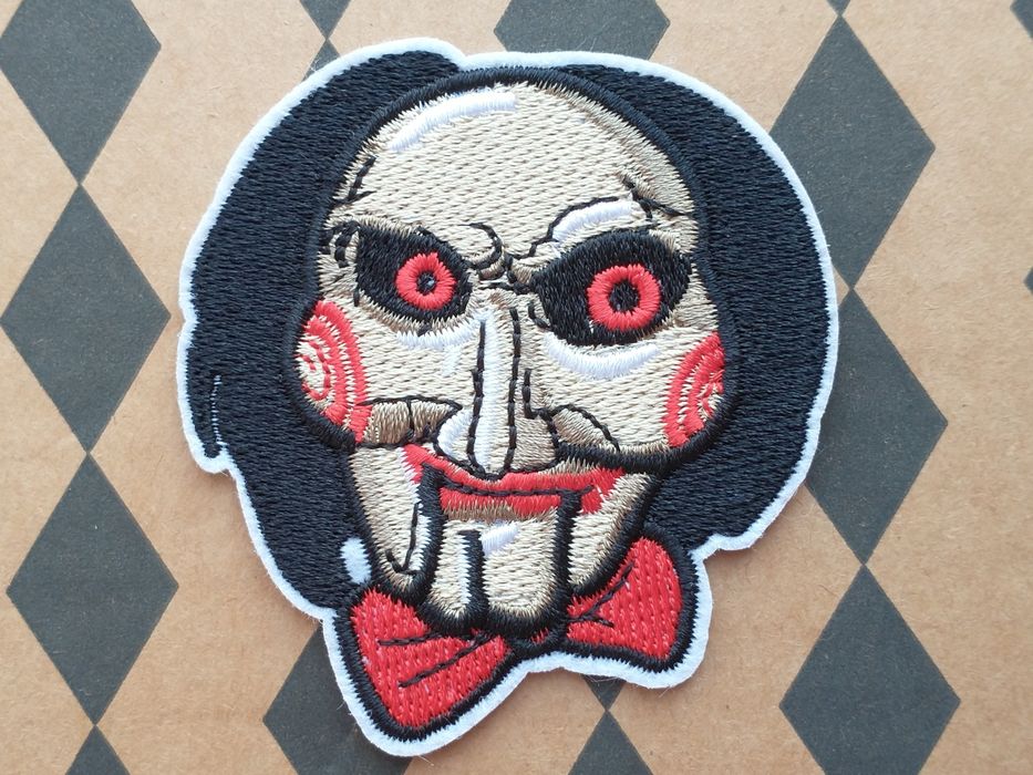 naszywka Saw Piła Jigsaw horror naprasowanka halloween