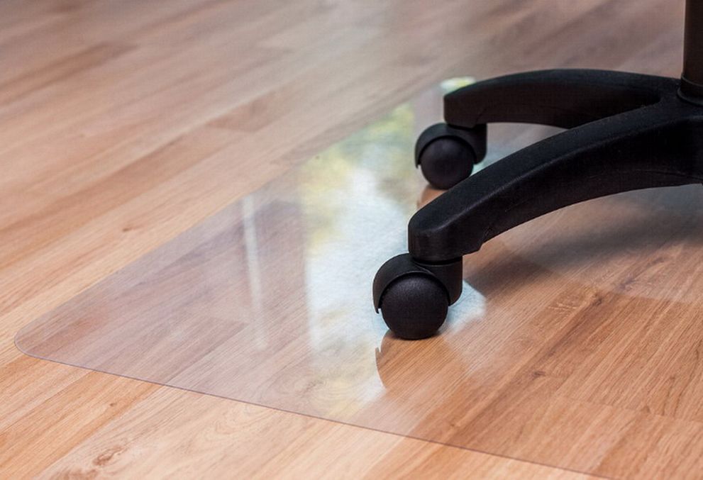 Защитный коврик под компьютерное кресло. Ультратонкий. 125х100 см