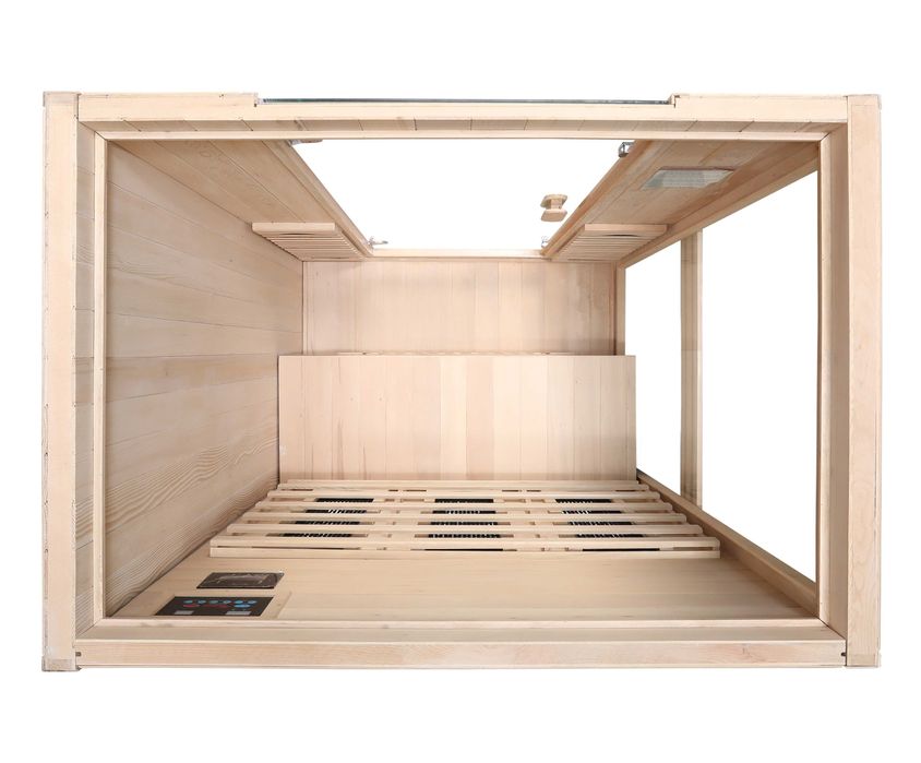 SAUNA INFRARED RIMINI BEZBARWNA 75°C 6 Prom.Kwarc w Pełnym Spectrum