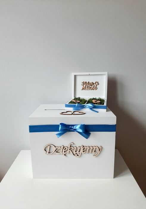 Pudełko na koperty Pudełko na obrączki ślub wesele