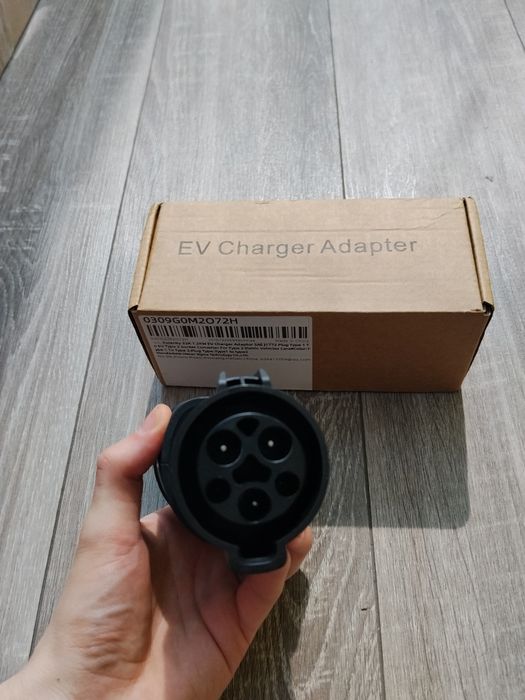 Перехідник Type 1 - Type 2 adapter 7квт 32А авто з США CCS1 CCS2 адаптер GBT Telsa Тесла накс хороша якість