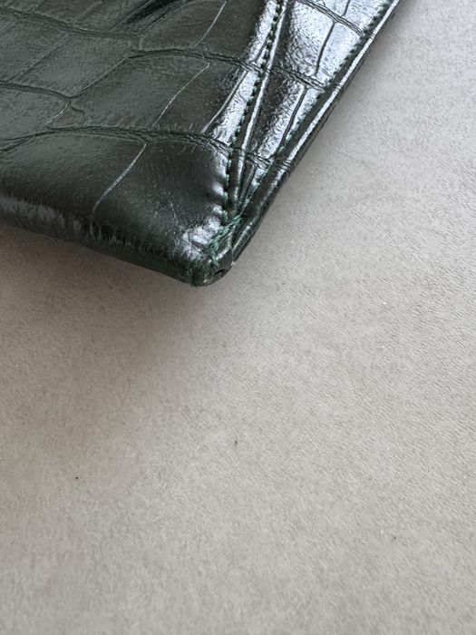 Зелена сумка папка з тисненням крокодил Mohito