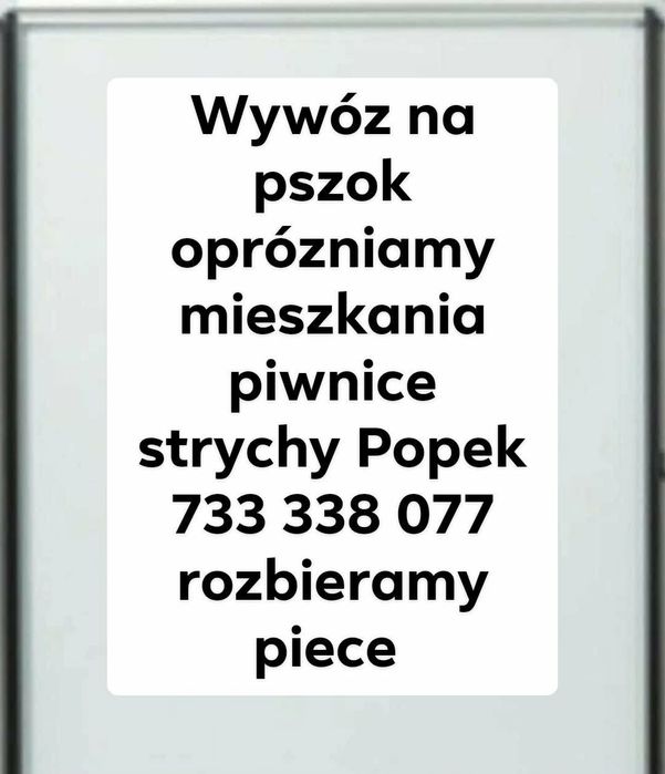 Tanio oprózniamy mieszkania