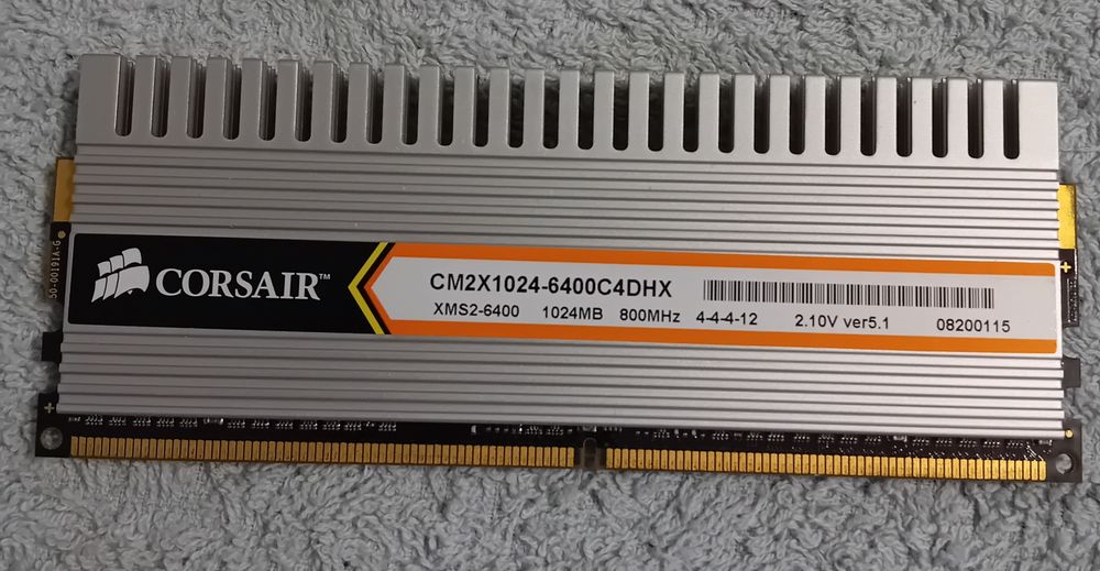 Memória Corsair xms2 1gb 800mhz
