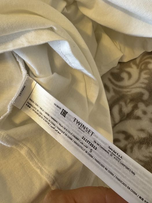 Twinset Milano bluzka z bufiastymi rekawami S