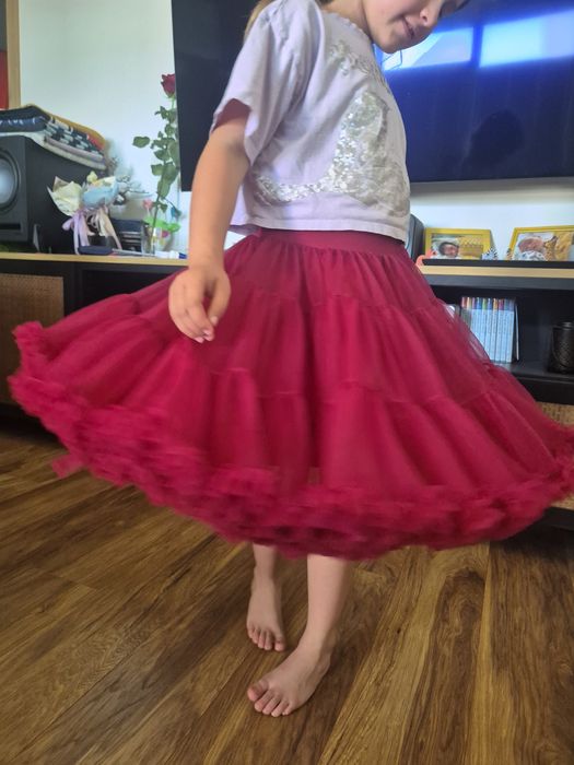 Tutu spódnica bordowa