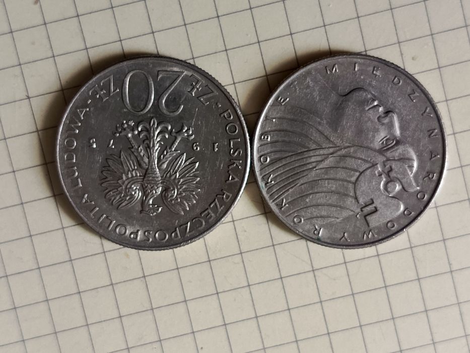 Międzynarodowy rok kobiet 20 zł moneta PRL 1975 zestaw