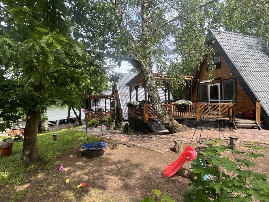 Domki Zalew Koronowski Sauna bania,domki jezioro wynajem,nocleg linia brzegowa kwatery domki letniskowe wakacyjne całoroczne pomosty wedkarskie plaża