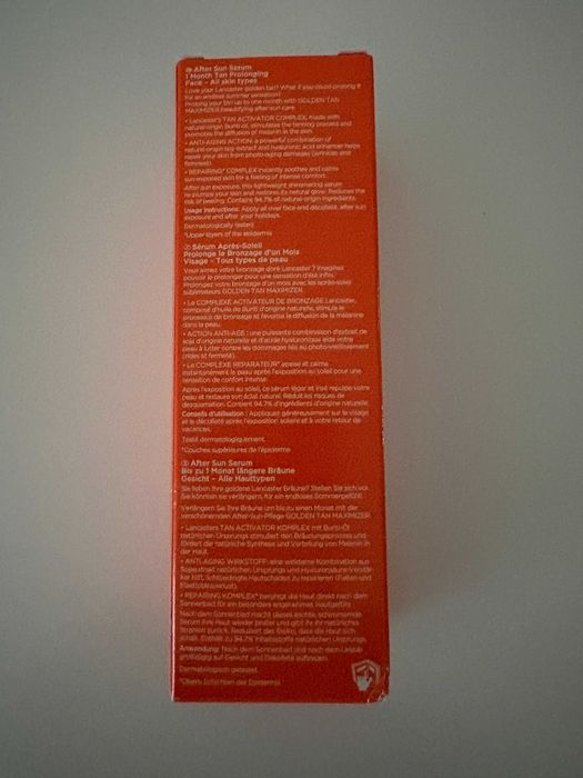After Sun Lancaster golden tan maximizer