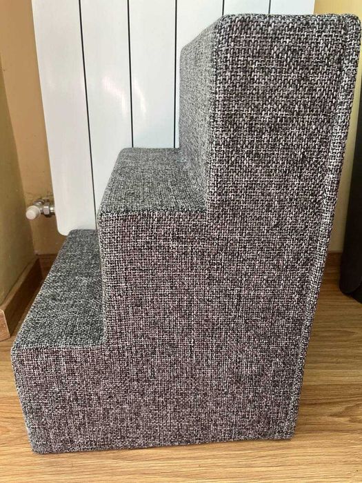 Сходинки драбинка для маленьких собак три сходинки (сірі)