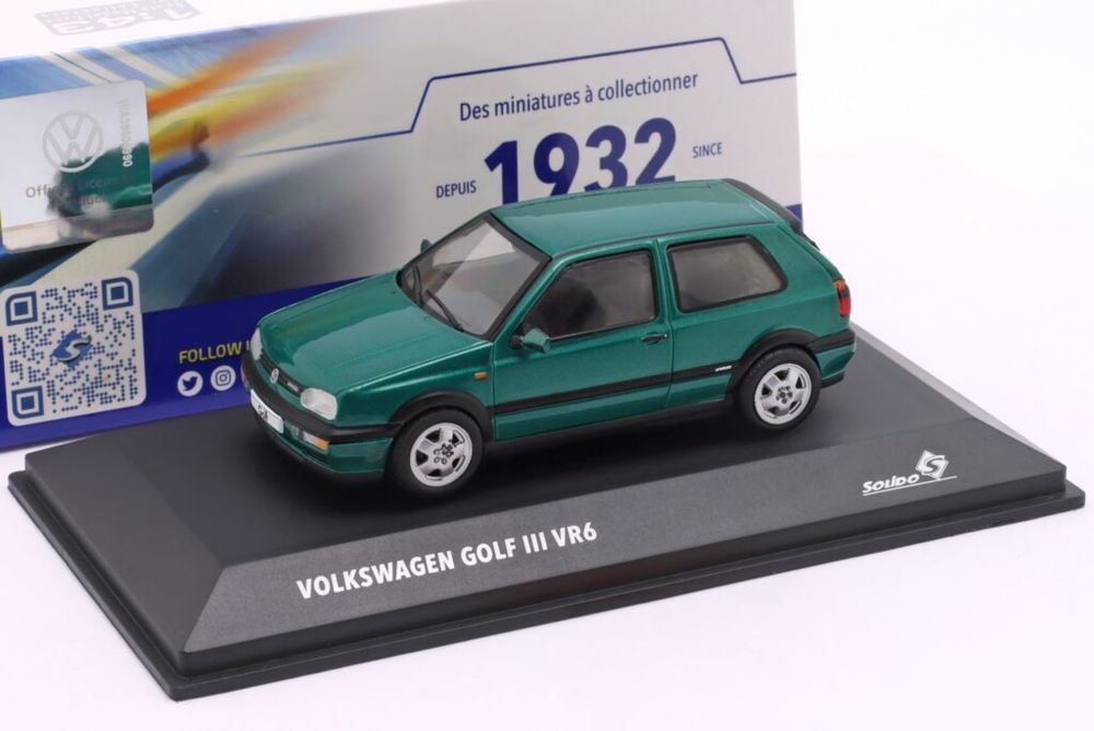 Solido VOLKSWAGEN GOLF III VR6 1994 Dragon green pearl 1/43
