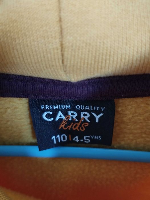 Bluza chłopięca kangurka z kapturem. Rozmiar 110