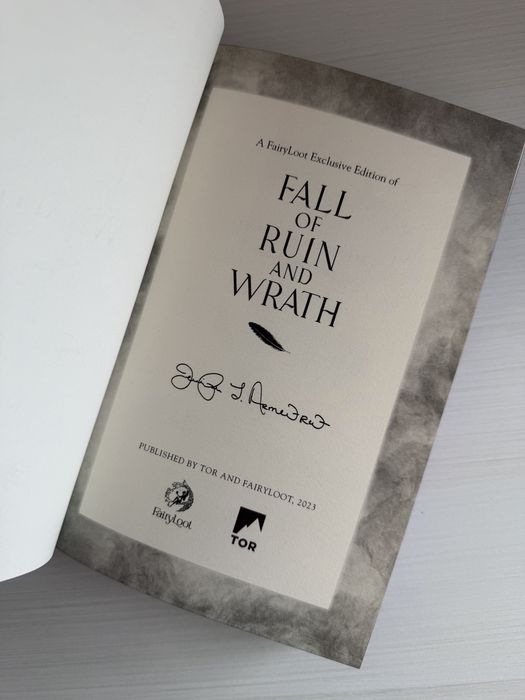 Fall of Ruin and Wrath Armentrout (from blood and ash) fairyloot