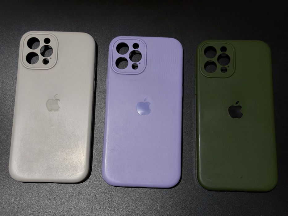 Силіконові чохли на iPhone 12 Pro, 3 шт., лот