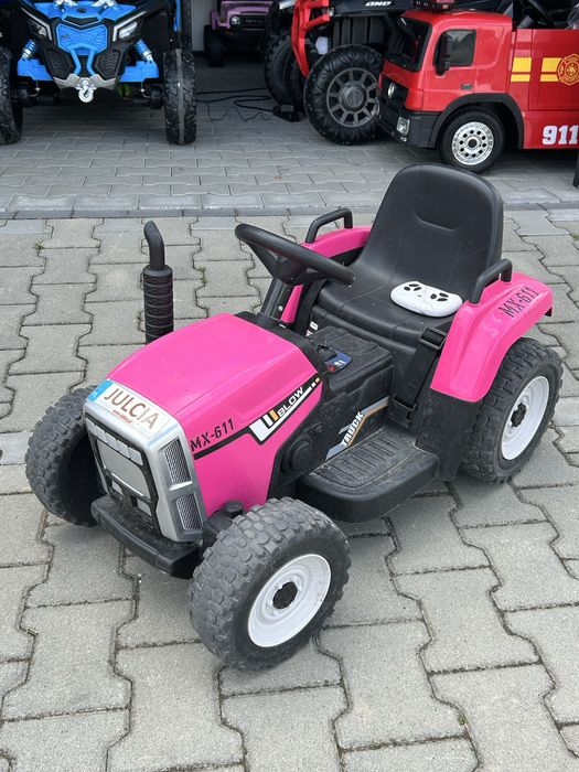 Traktor Traktorek na akumulator  Pilot 12V Miękkie koła EVA