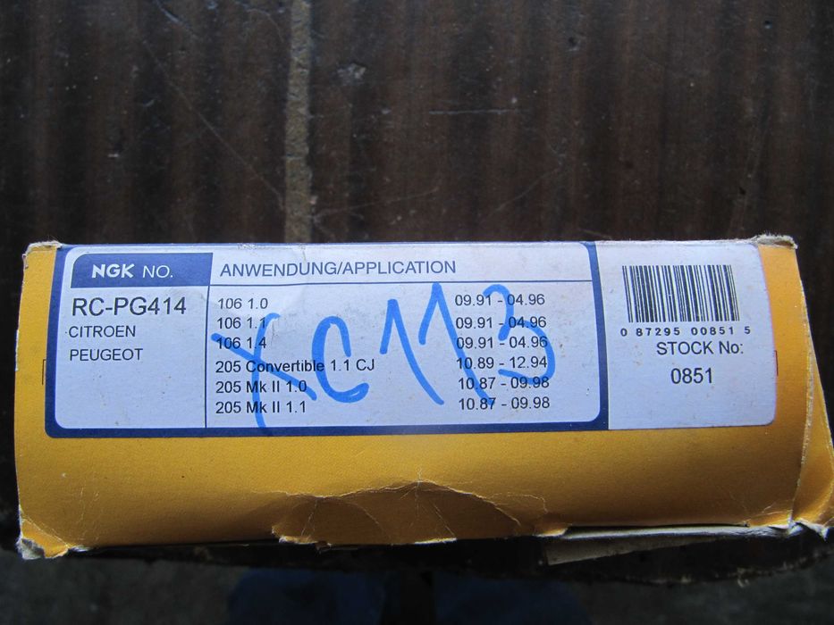 Cabos de velas para motores Citroen ou Peugeot