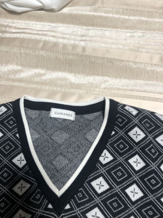 Conjunto preto e branco saia camisola Guimanos