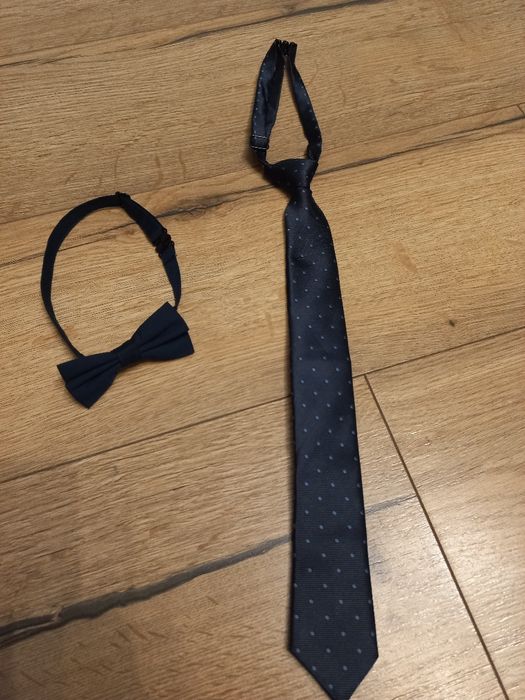 Krawat i muszka komplet