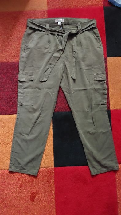 Lekkie spodnie khaki cargo damskie