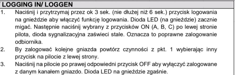 Gniazda na pilota  Orno