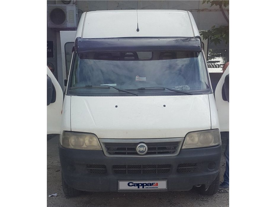 Fiat Ducato 1995-2006 Козирьок на лобове скло (чорний глянець, 5мм)